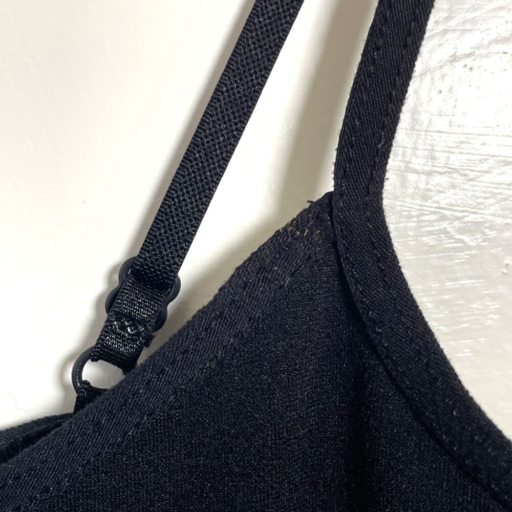 Intimately Free People Womens Spaghetti Strap Dress Black Nylon Slip Size M/L - Picture 8 of 8